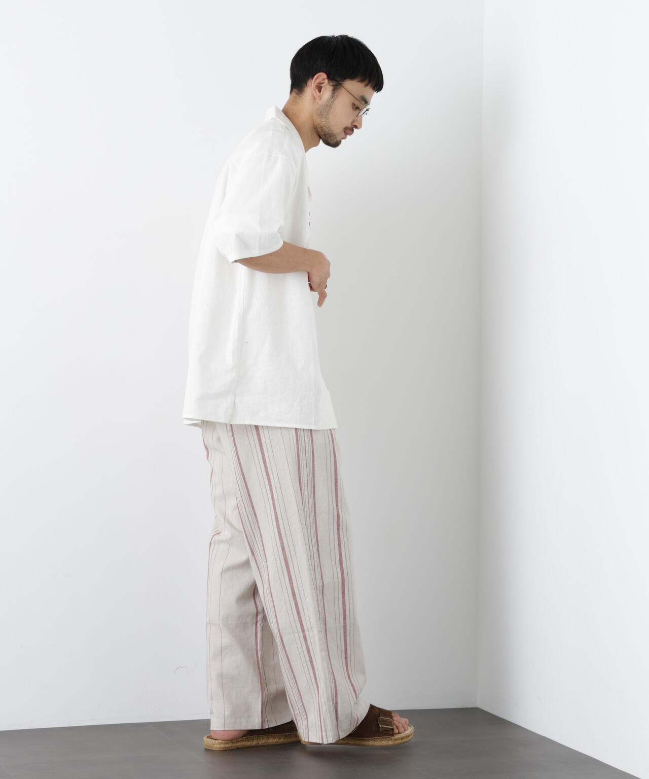「FRENCH LINEN」 ストライプスラックス