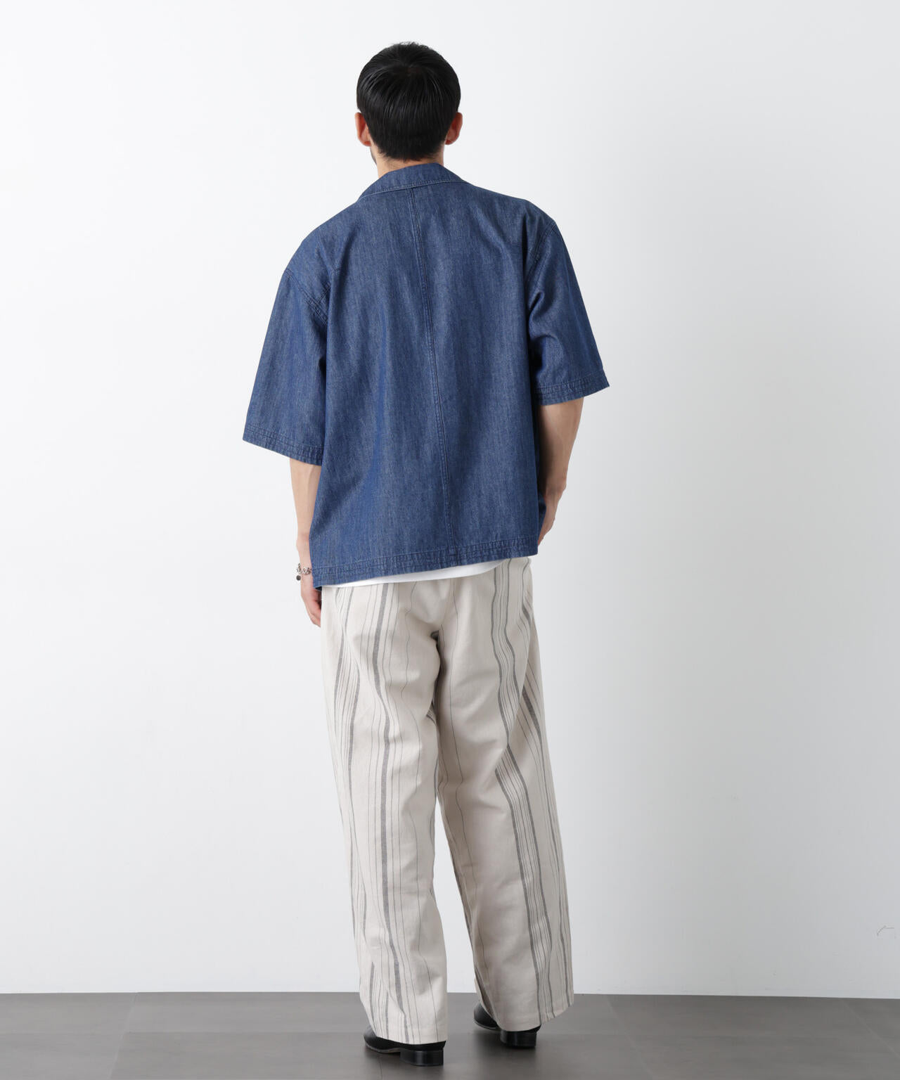 「FRENCH LINEN」 ストライプスラックス