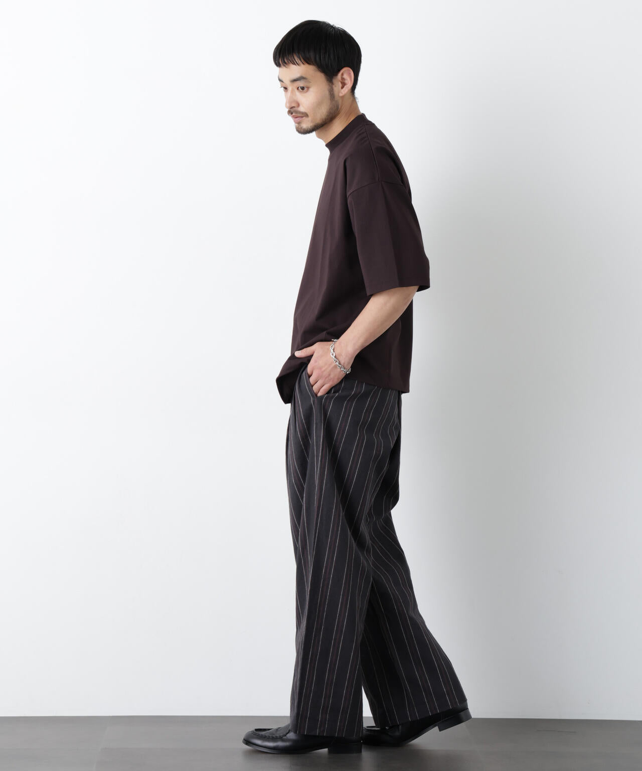 「FRENCH LINEN」 ストライプスラックス