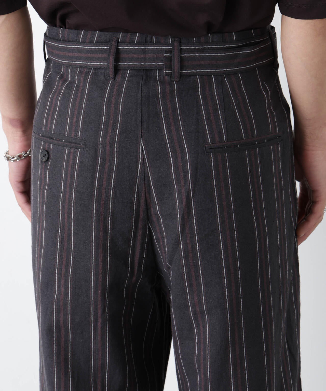 「FRENCH LINEN」 ストライプスラックス