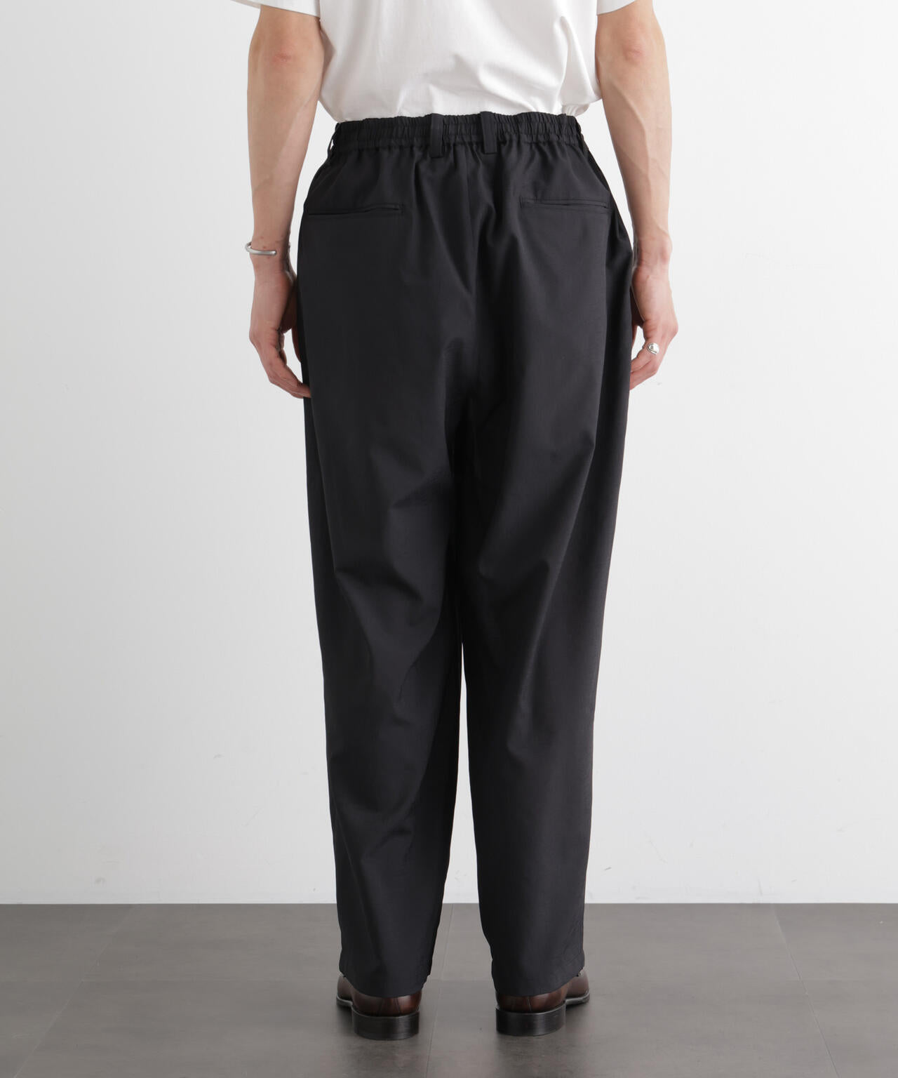 テクニカルリネンライク2タックイージースラックス/吸水速乾・接触冷感・UVカット(セットアップ可)