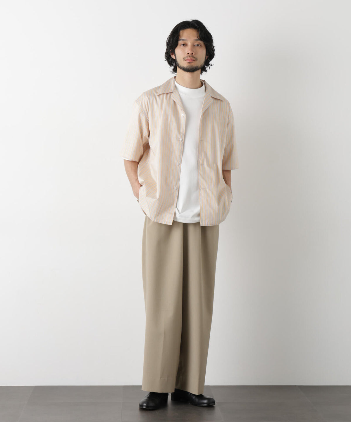 「OtoNANO」大人のワイドパンツ Reflax(R) ECOウエザークロスパンツ