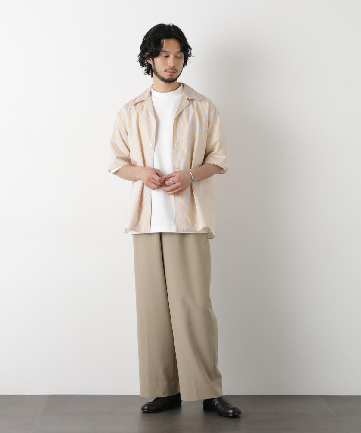 「OtoNANO」大人のワイドパンツ Reflax(R) ECOウエザークロスパンツ