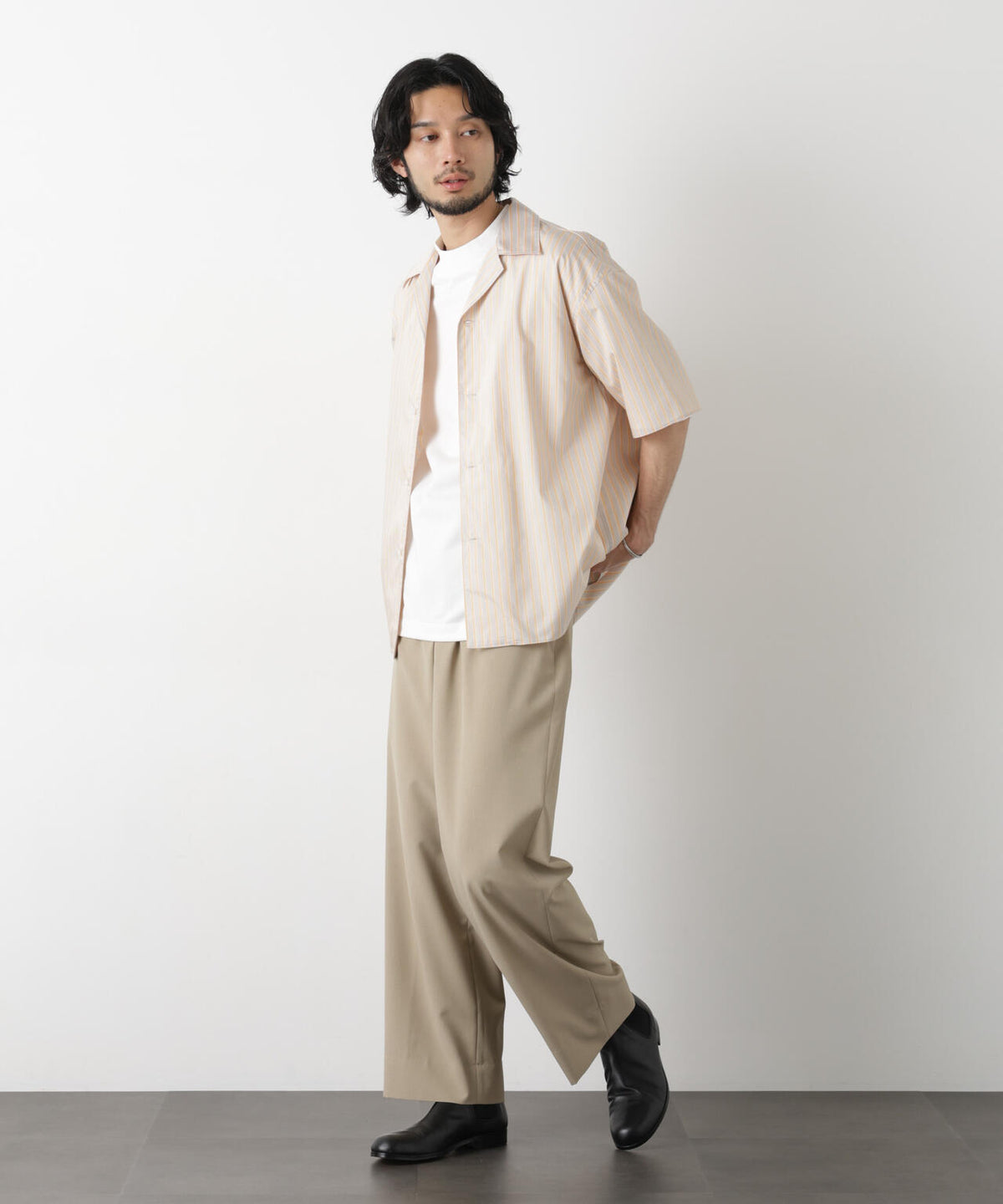 「OtoNANO」大人のワイドパンツ Reflax(R) ECOウエザークロスパンツ