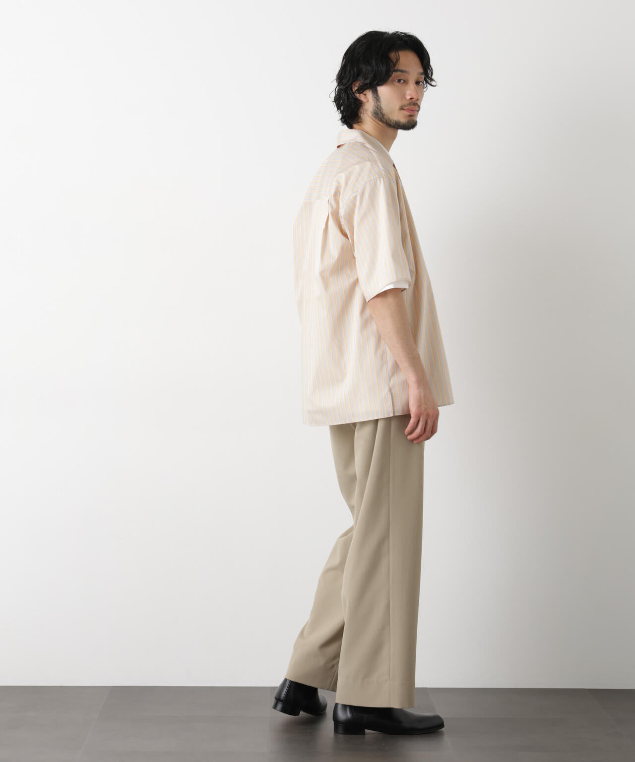 「OtoNANO」大人のワイドパンツ Reflax(R) ECOウエザークロスパンツ