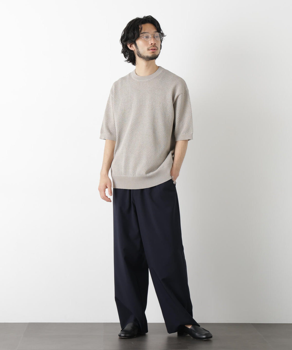 「OtoNANO」大人のワイドパンツ Reflax(R) ECOウエザークロスパンツ