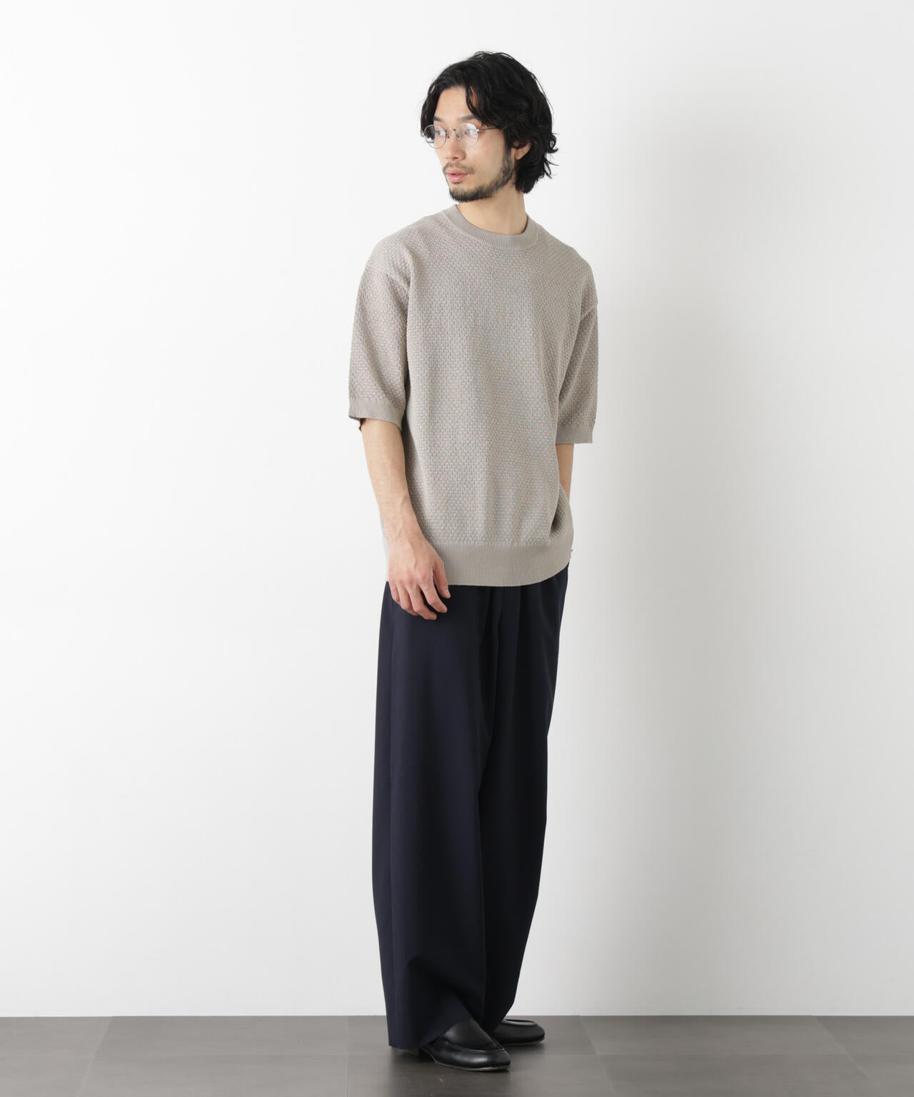 「OtoNANO」大人のワイドパンツ Reflax(R) ECOウエザークロスパンツ