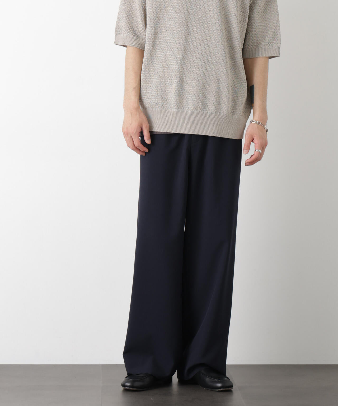 「OtoNANO」大人のワイドパンツ Reflax(R) ECOウエザークロスパンツ