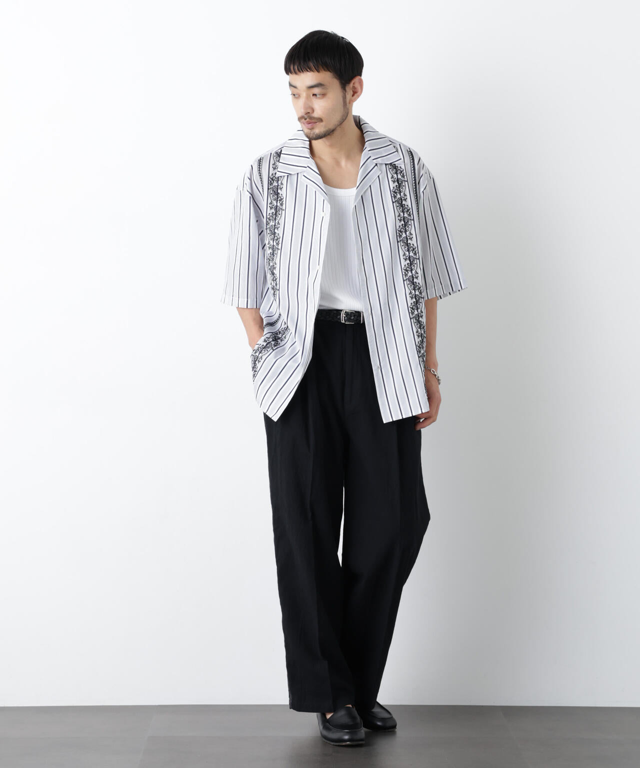 「OtoNANO」×masoret 側章パンツ