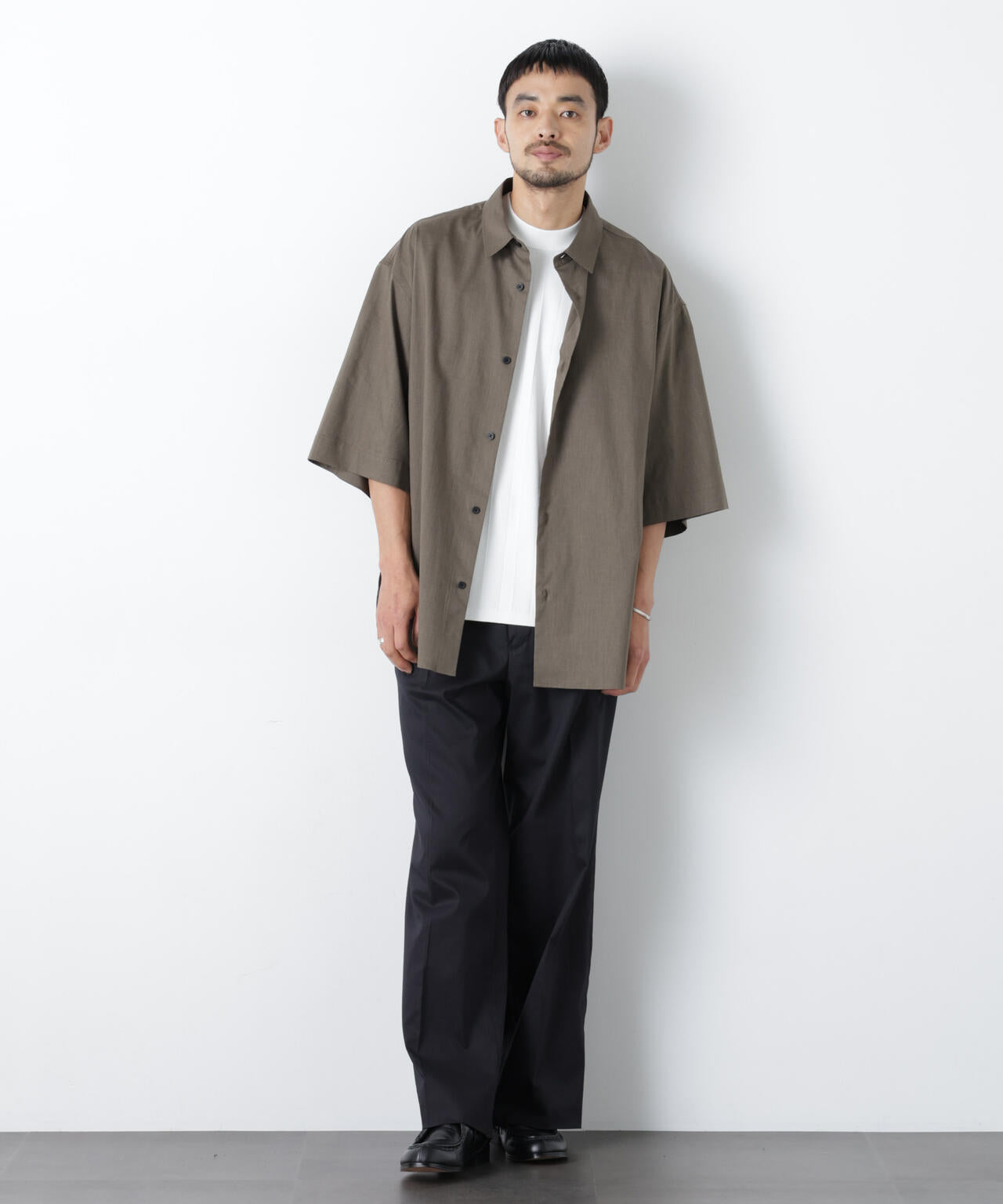 「ASSEMBLANC」リネンミックス1タックトラウザーズ(セットアップ可)