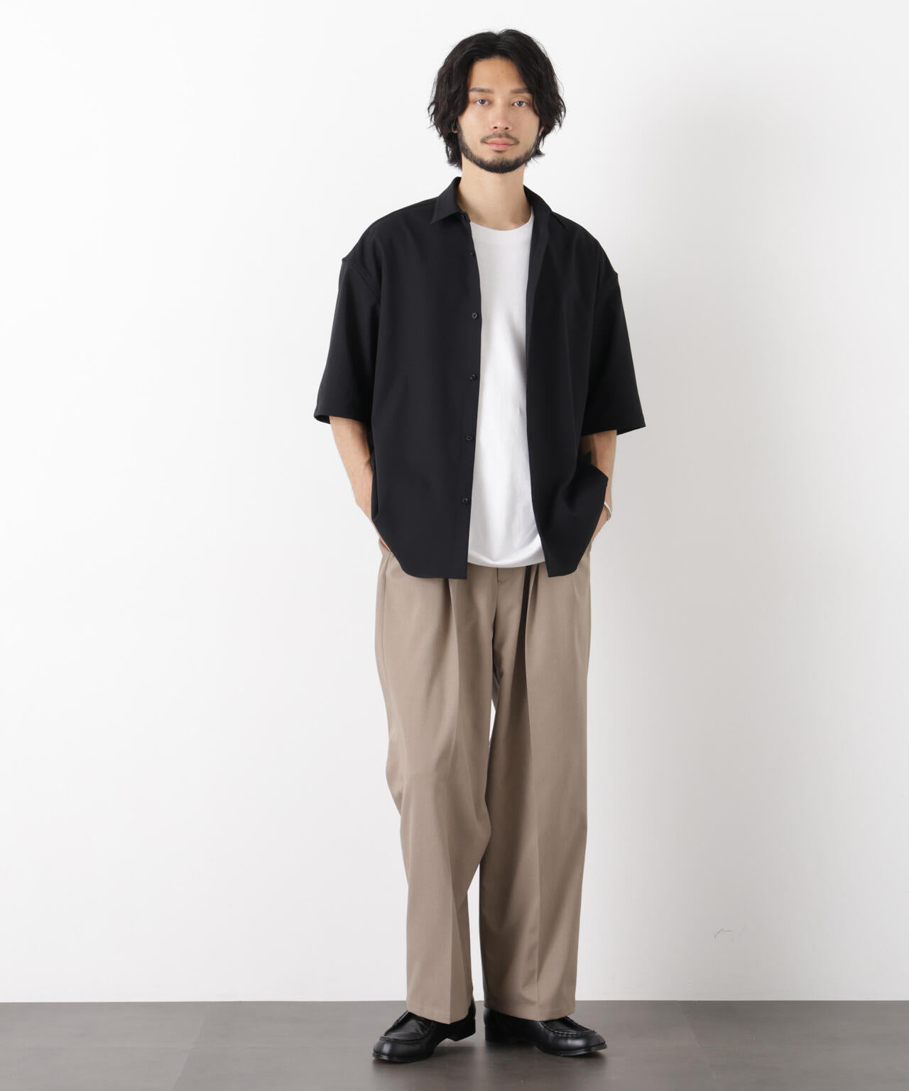「OtoNANO」 大人のワイドパンツ Reflax(R) ドライオックス/吸水速乾(セットアップ可)