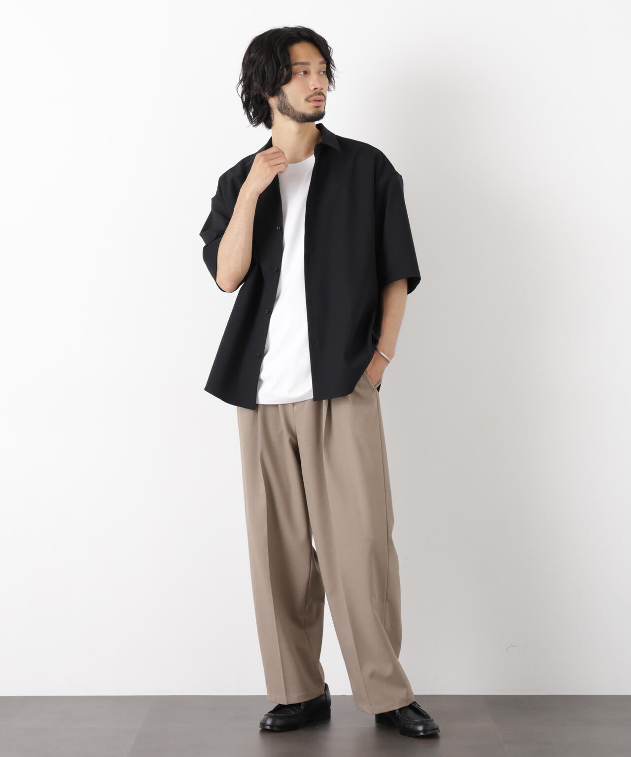「OtoNANO」 大人のワイドパンツ Reflax(R) ドライオックス/吸水速乾(セットアップ可)