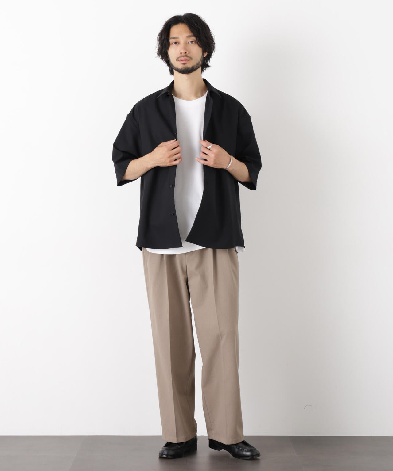 「OtoNANO」 大人のワイドパンツ Reflax(R) ドライオックス/吸水速乾(セットアップ可)