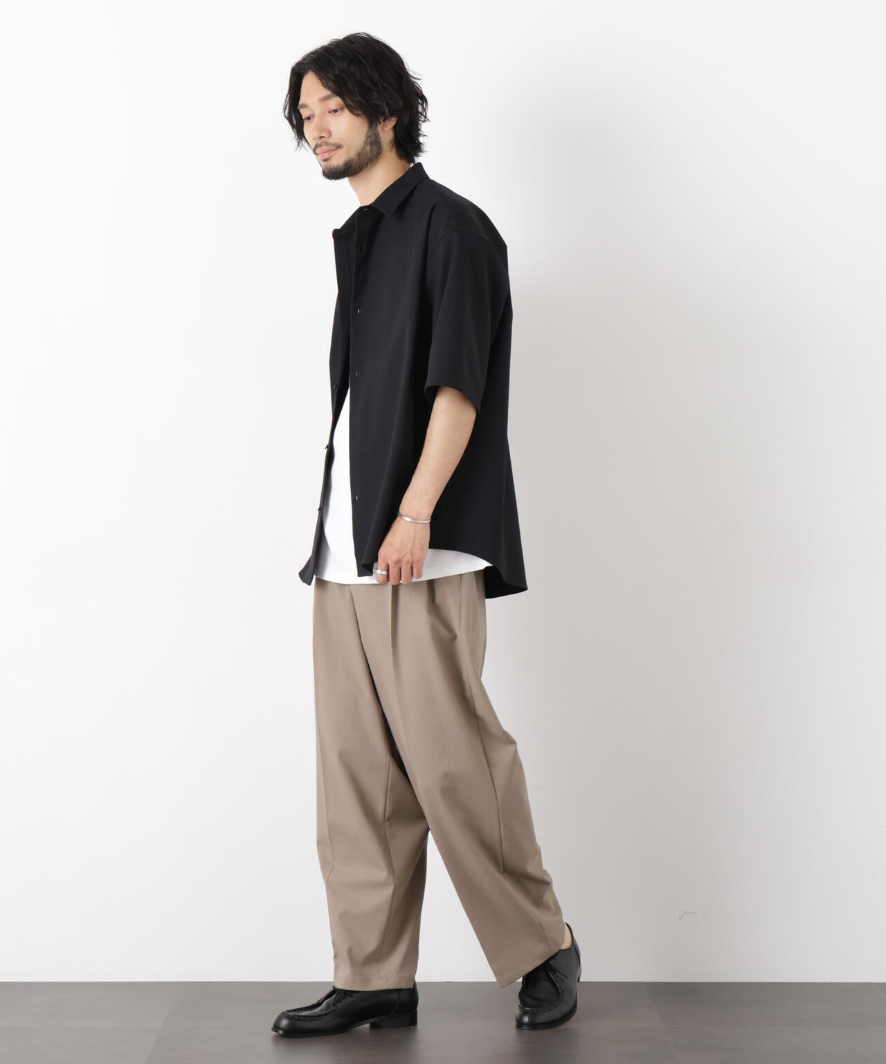 「OtoNANO」 大人のワイドパンツ Reflax(R) ドライオックス/吸水速乾(セットアップ可)