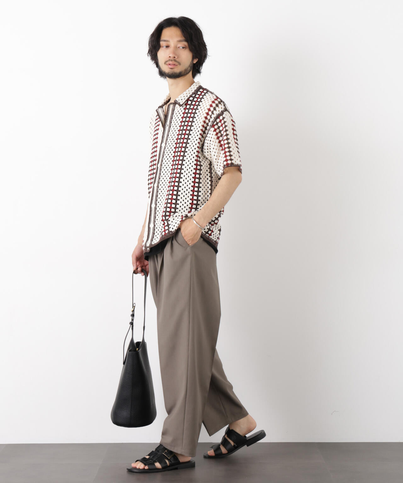 「OtoNANO」 大人のワイドパンツ Reflax(R) ドライオックス/吸水速乾(セットアップ可)