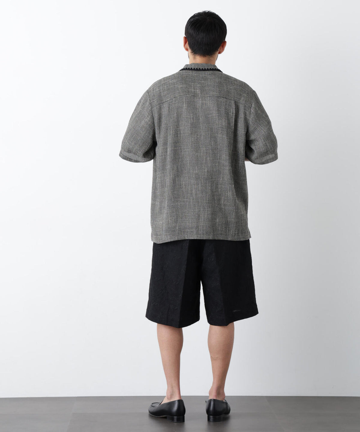 「OtoNANO」×masoret 総柄刺繍ショートパンツ(セットアップ可)