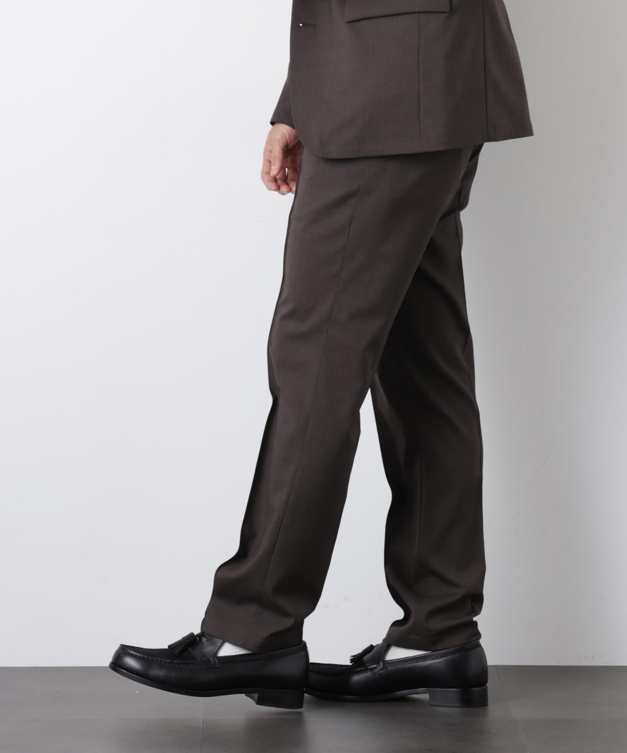 「DamerinoSelect」JAPANfabricウールストレッチパンツ(セットアップ可)
