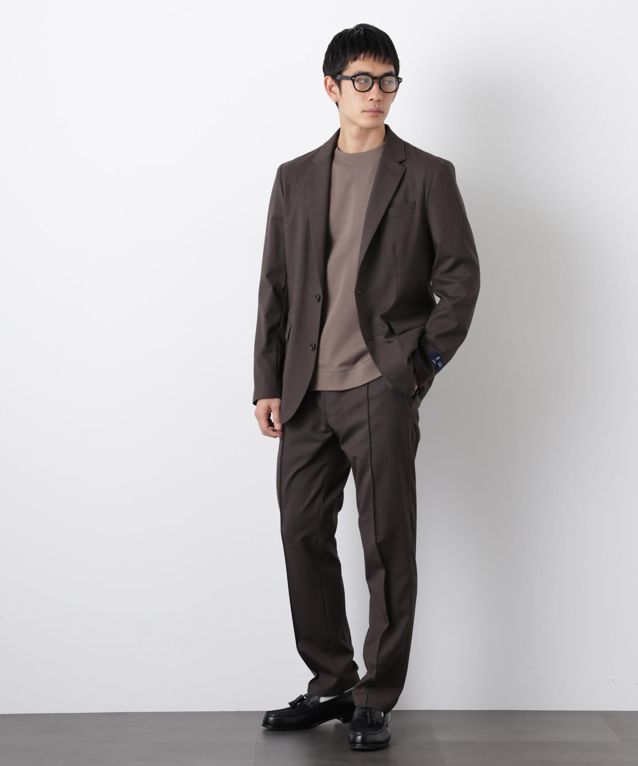 「DamerinoSelect」JAPANfabricウールストレッチパンツ(セットアップ可)