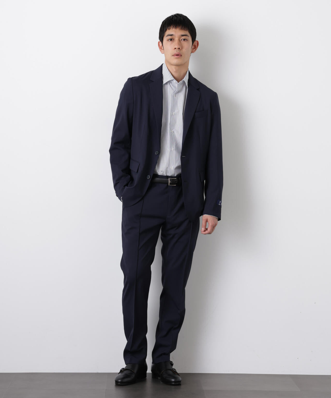 「DamerinoSelect」JAPANfabricウールストレッチパンツ(セットアップ可)