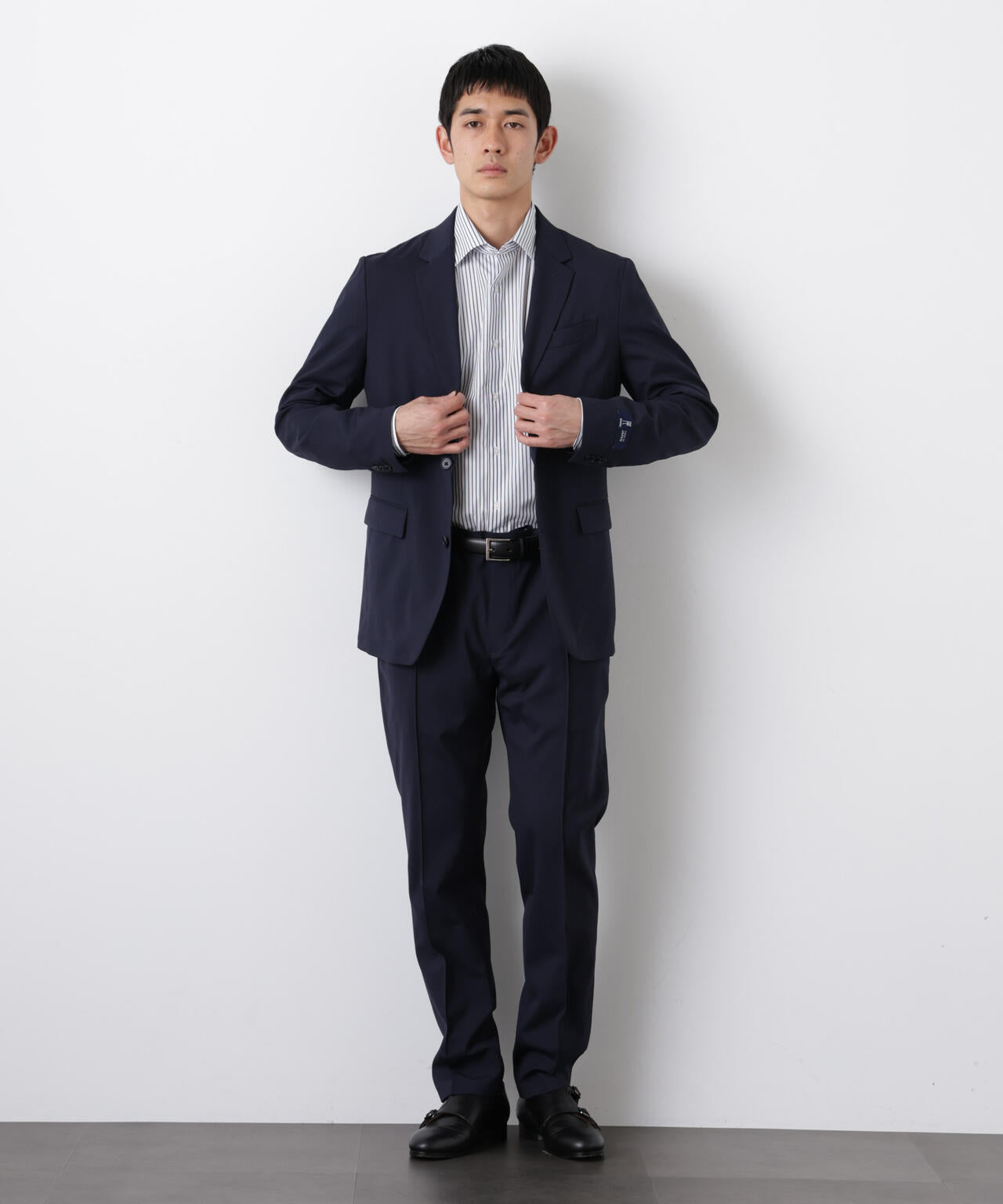 「DamerinoSelect」JAPANfabricウールストレッチパンツ(セットアップ可)