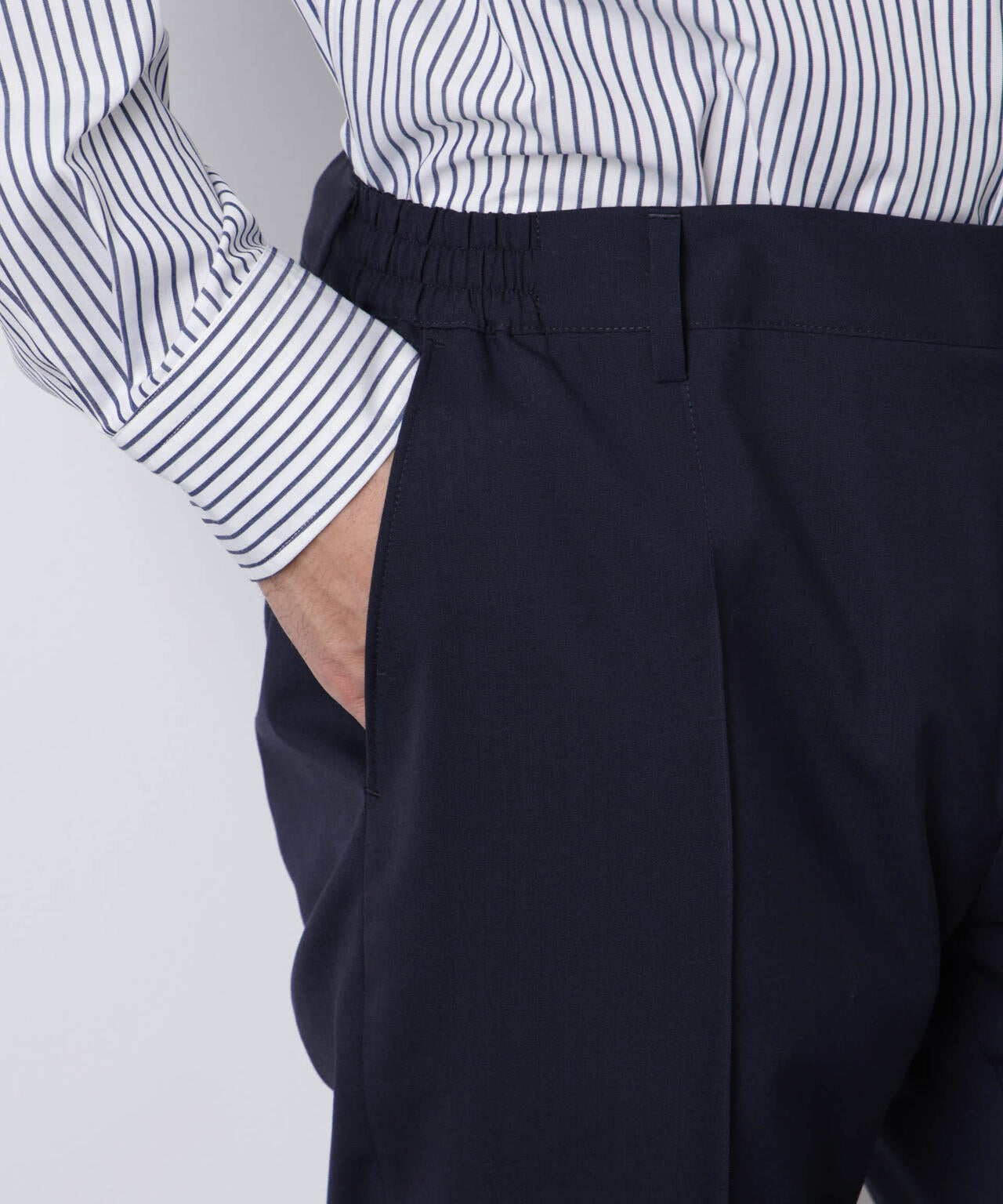 「DamerinoSelect」JAPANfabricウールストレッチパンツ(セットアップ可)