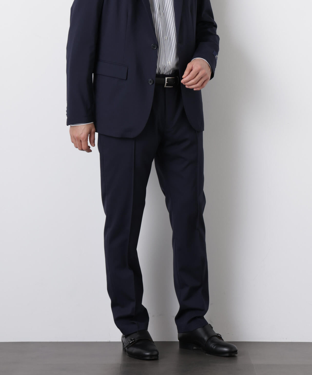 「DamerinoSelect」JAPANfabricウールストレッチパンツ(セットアップ可)