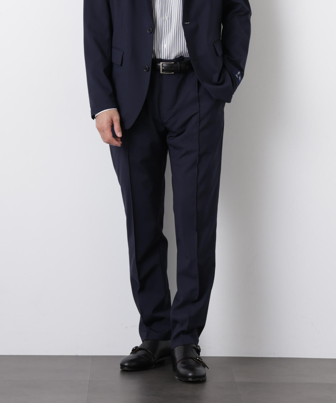 「DamerinoSelect」JAPANfabricウールストレッチパンツ(セットアップ可)