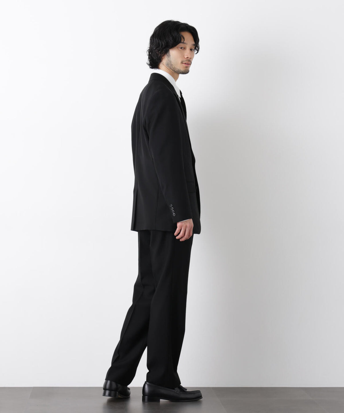 「Damerino Formal」 ブラックフォーマルオールシーズンパンツ(セットアップ可)