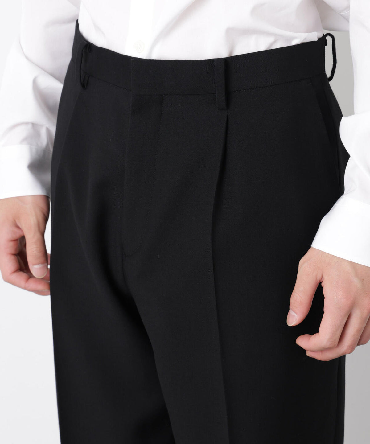 「Damerino Formal」 ブラックフォーマルオールシーズンパンツ(セットアップ可)
