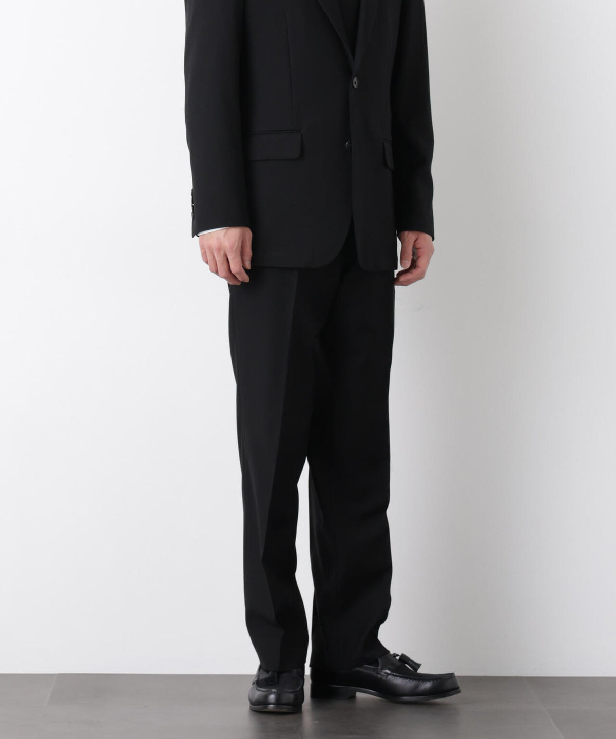 「Damerino Formal」 ブラックフォーマルオールシーズンパンツ(セットアップ可)