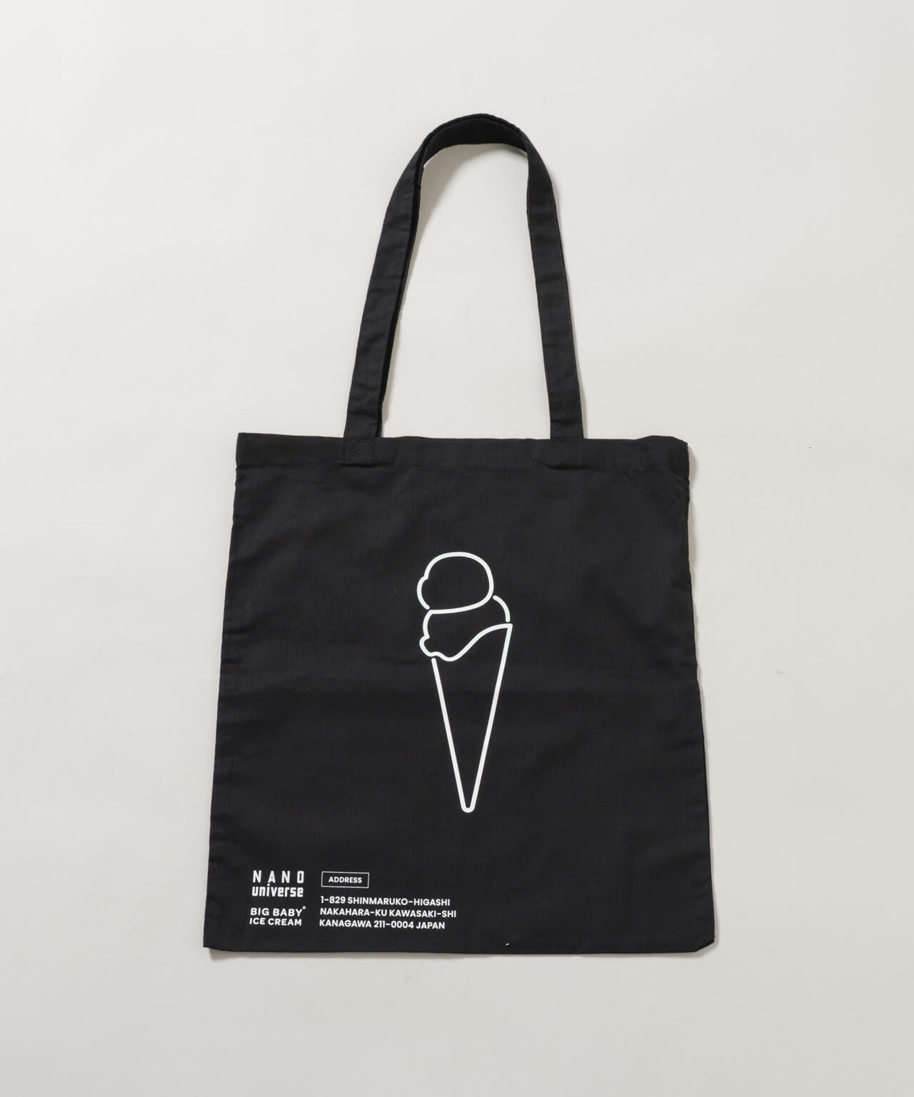 BIG BABY ICE CREAM×NANO universe スーベニアトートバッグ