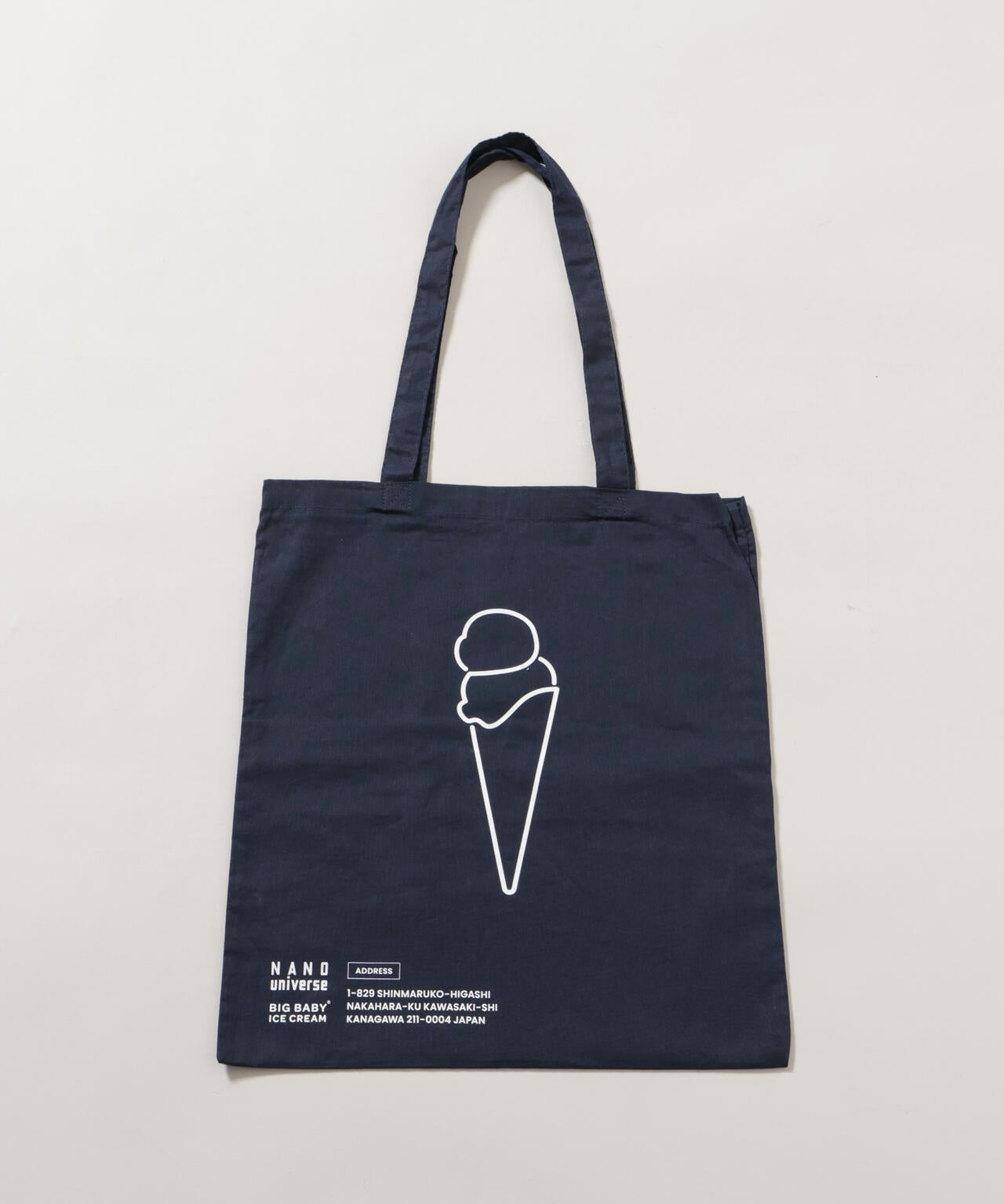 BIG BABY ICE CREAM×NANO universe スーベニアトートバッグ