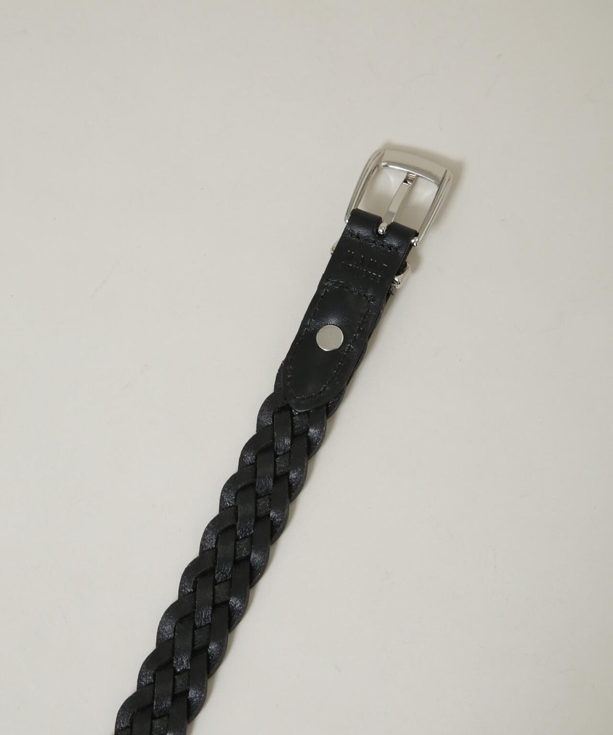 イタリーレザーナローメッシュベルト