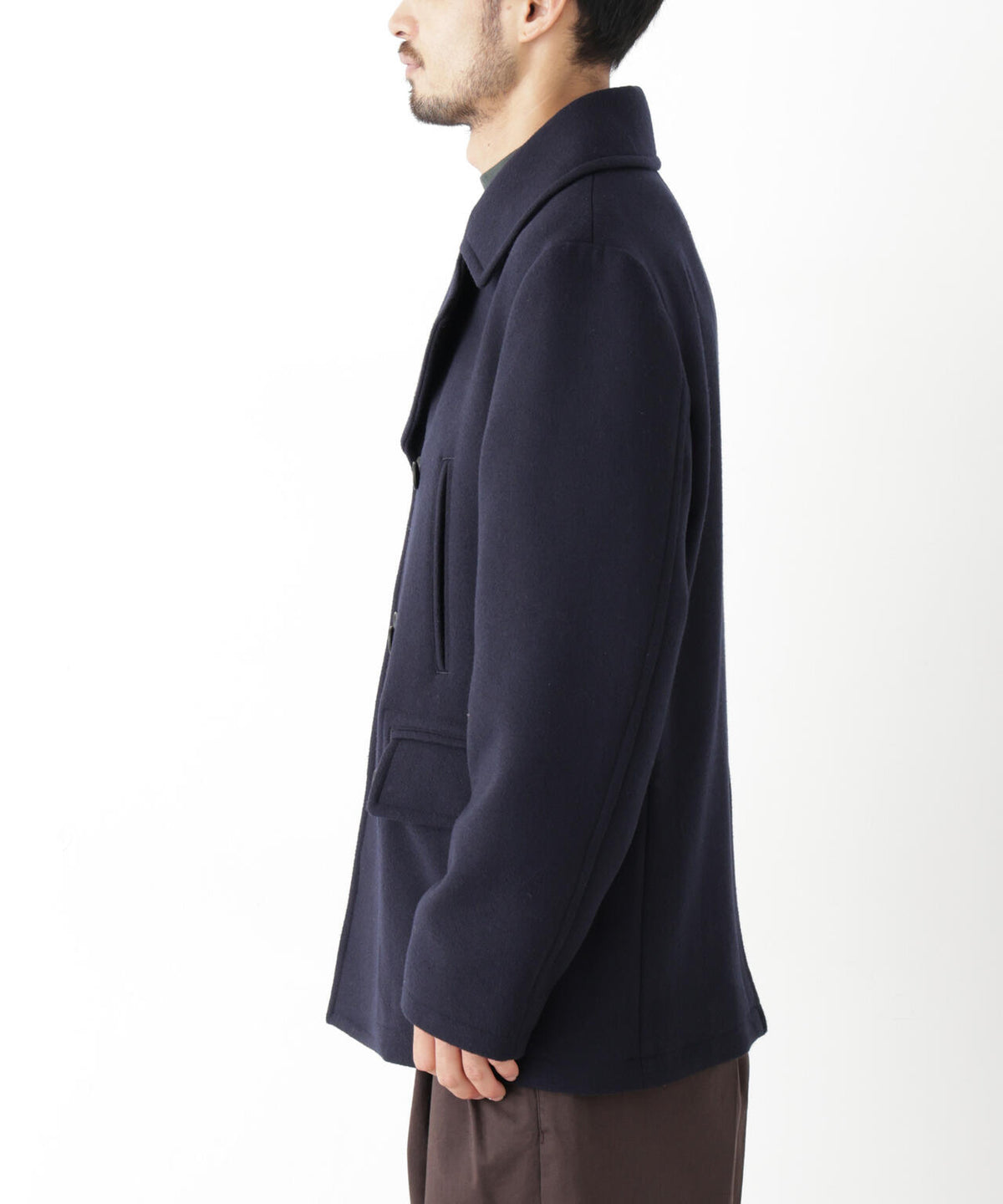 「NEW ON COAT」ウール/NショートPコート