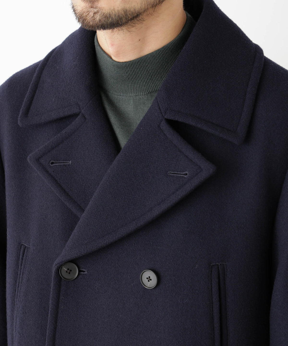 「NEW ON COAT」ウール/NショートPコート
