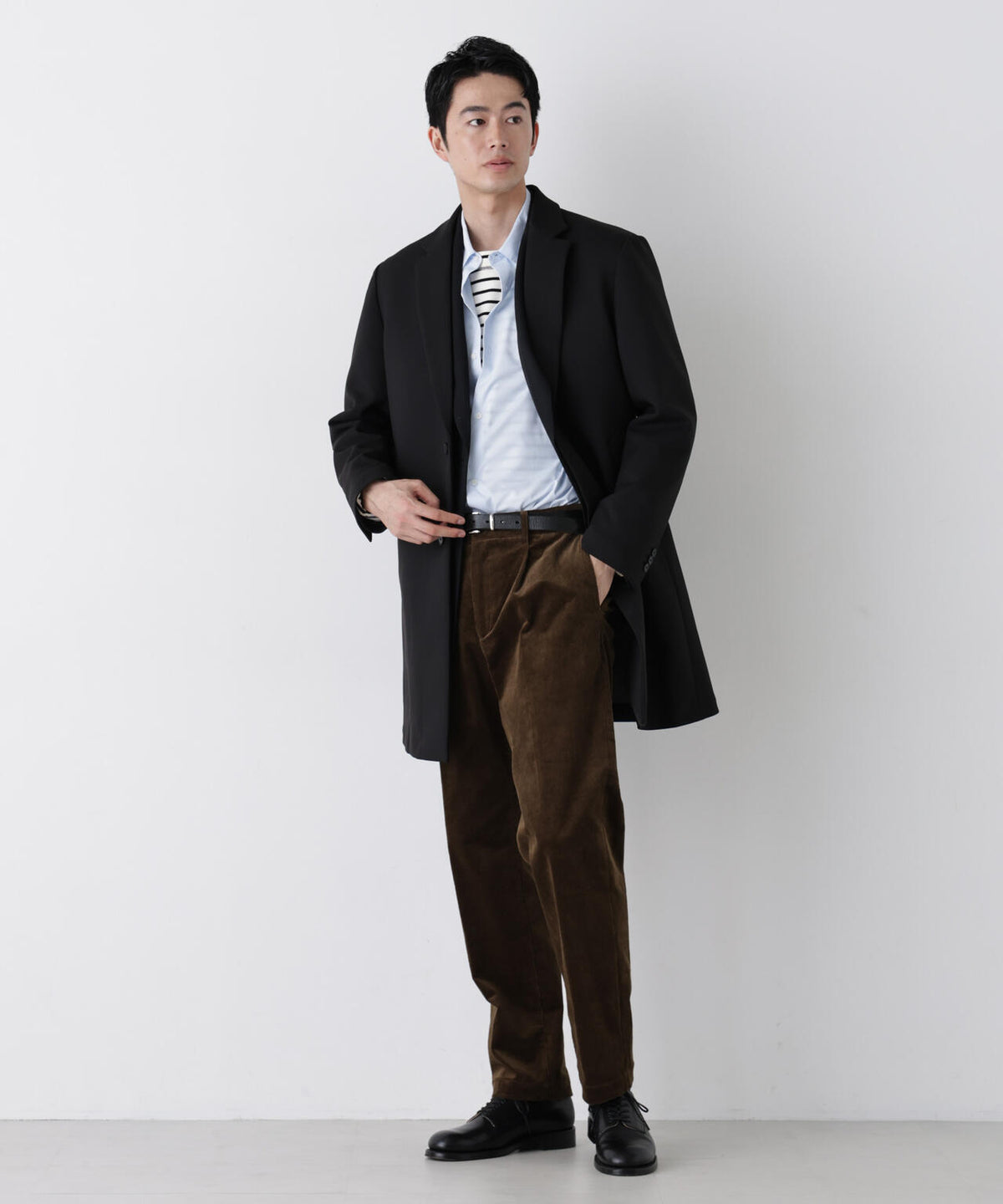 DOWN FABRIC チェスターフィールドコート