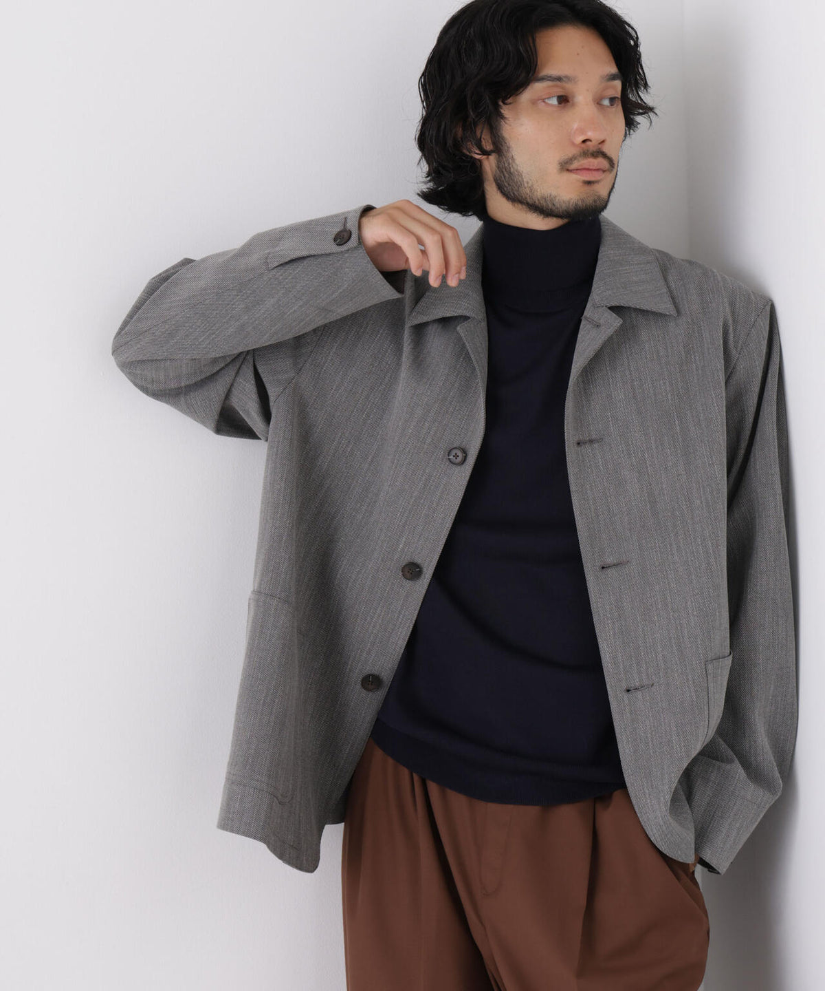 181cm B:75 W:73 H:90 着用サイズ:L