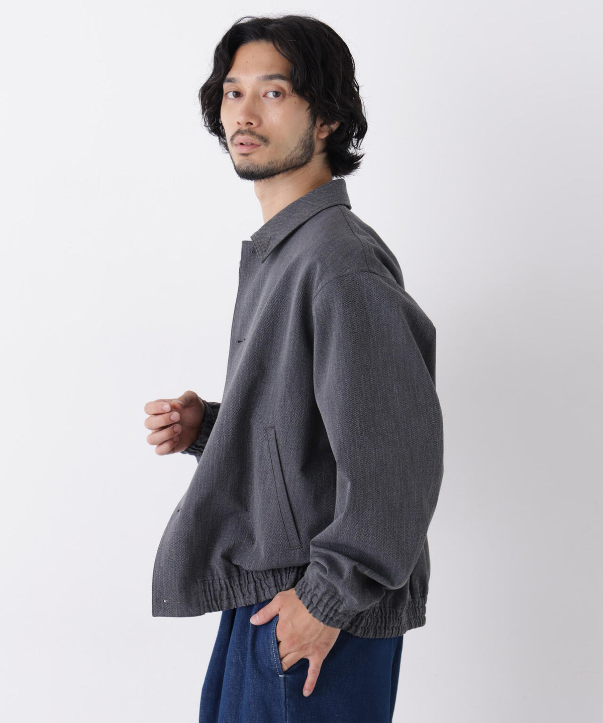「DELEGANT」 クロップドコーチジャケット(セットアップ可)