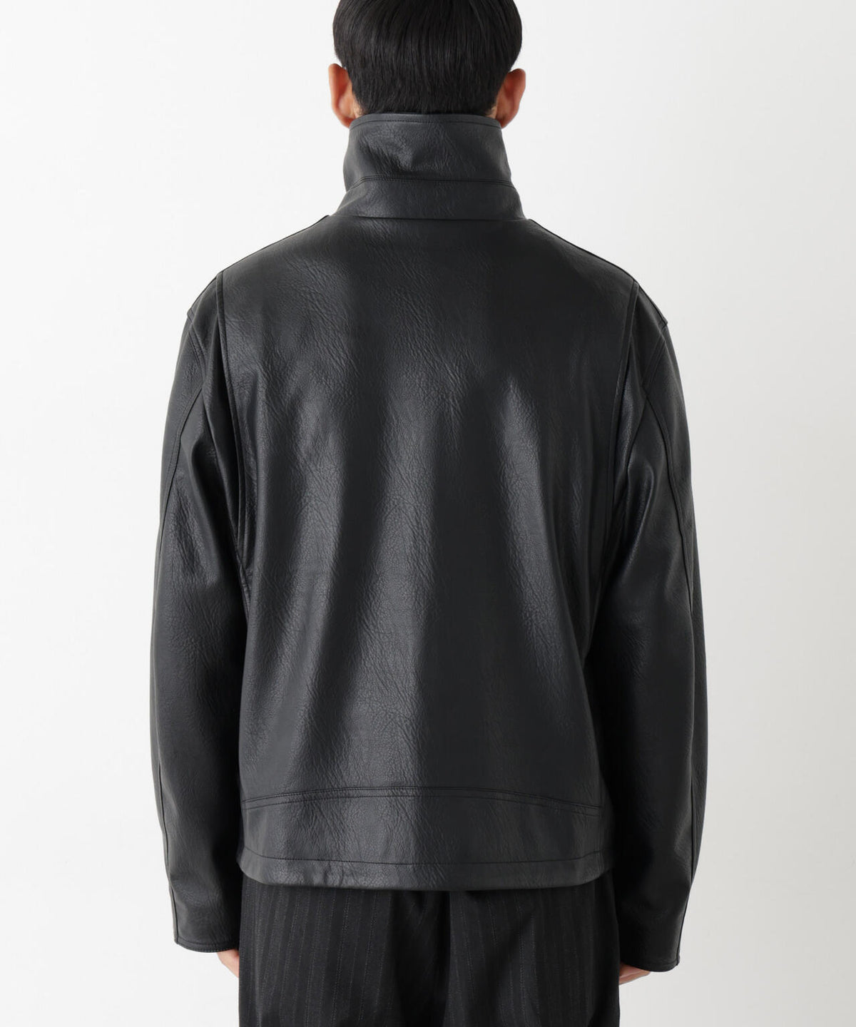 「SURPLUS」 フェイクレザーブルゾン