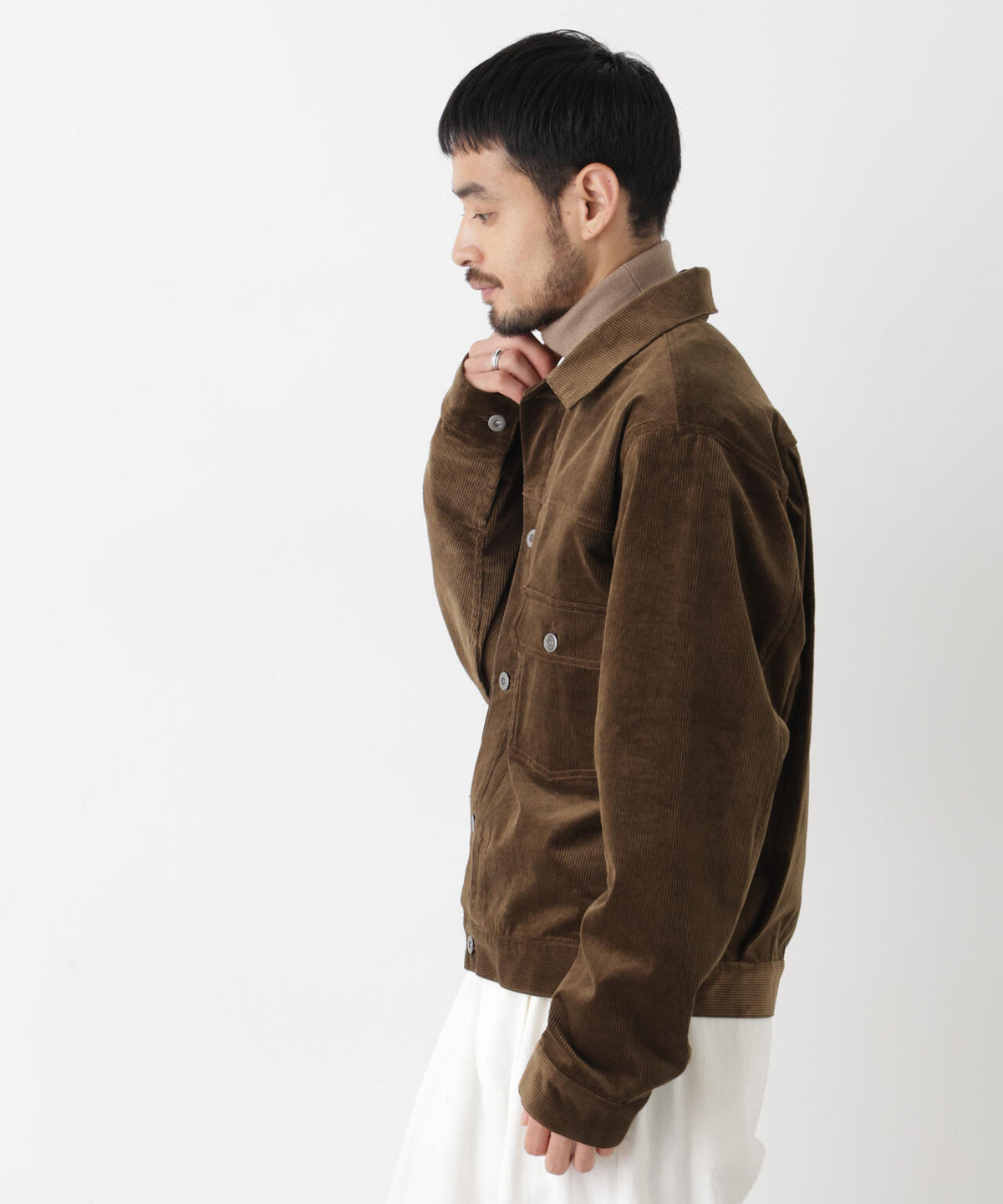 STRETCH CORDUROY トラッカージャケット(セットアップ可)