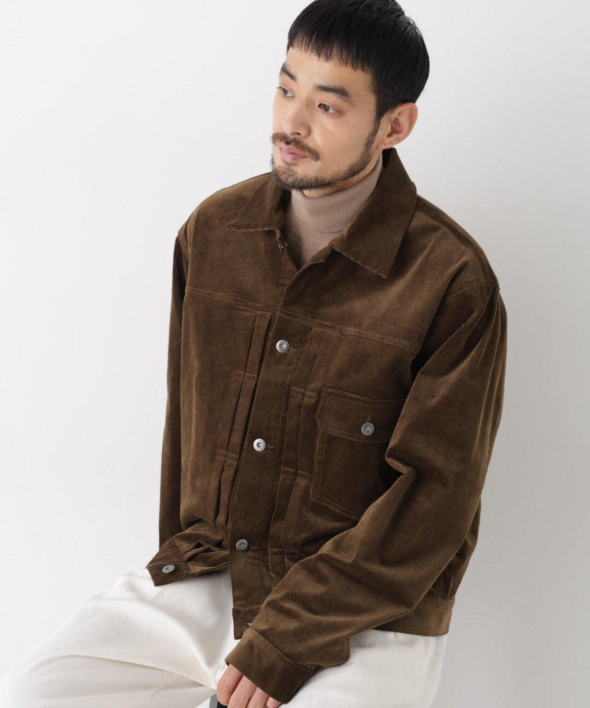 STRETCH CORDUROY トラッカージャケット(セットアップ可)