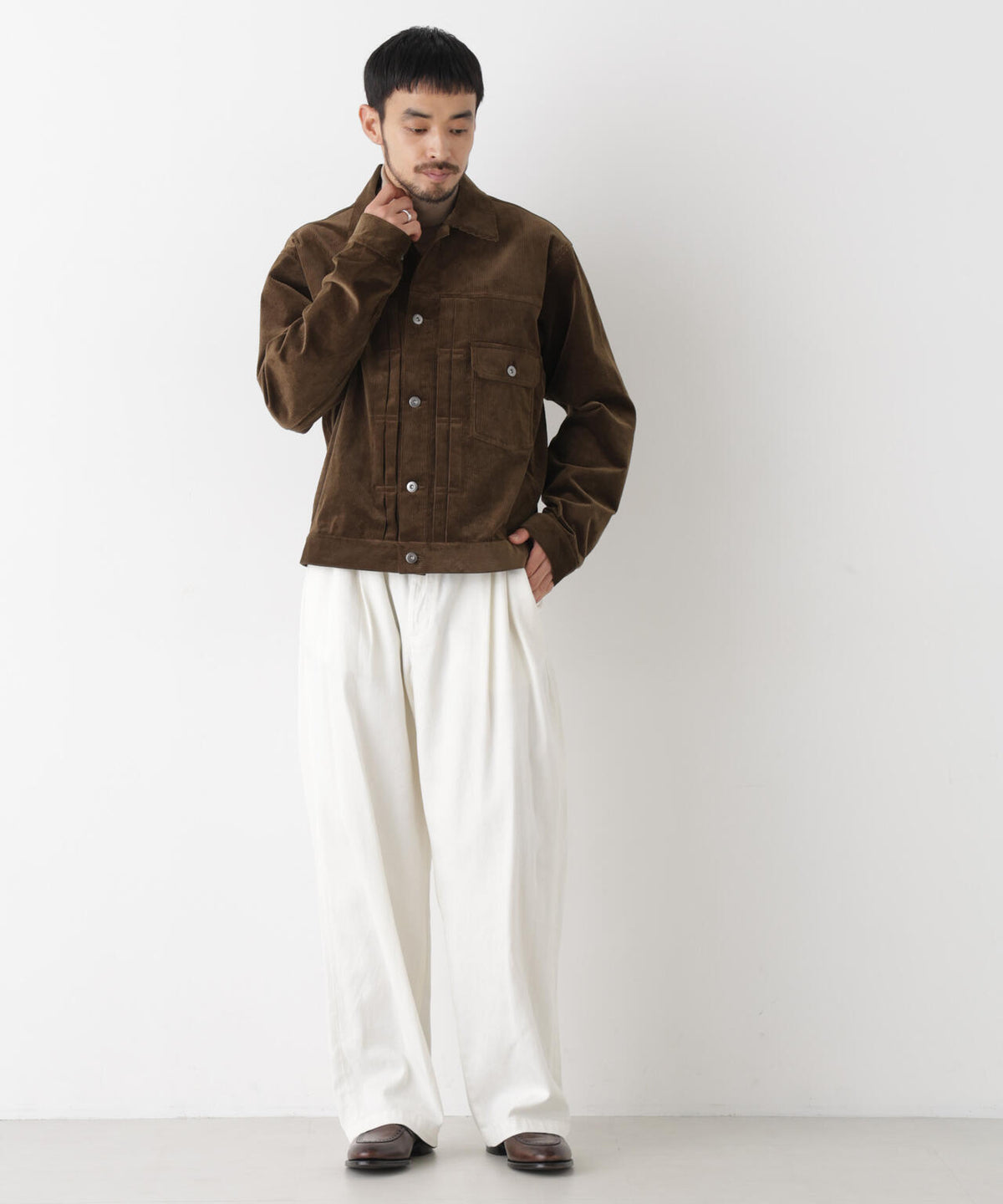 STRETCH CORDUROY トラッカージャケット(セットアップ可)