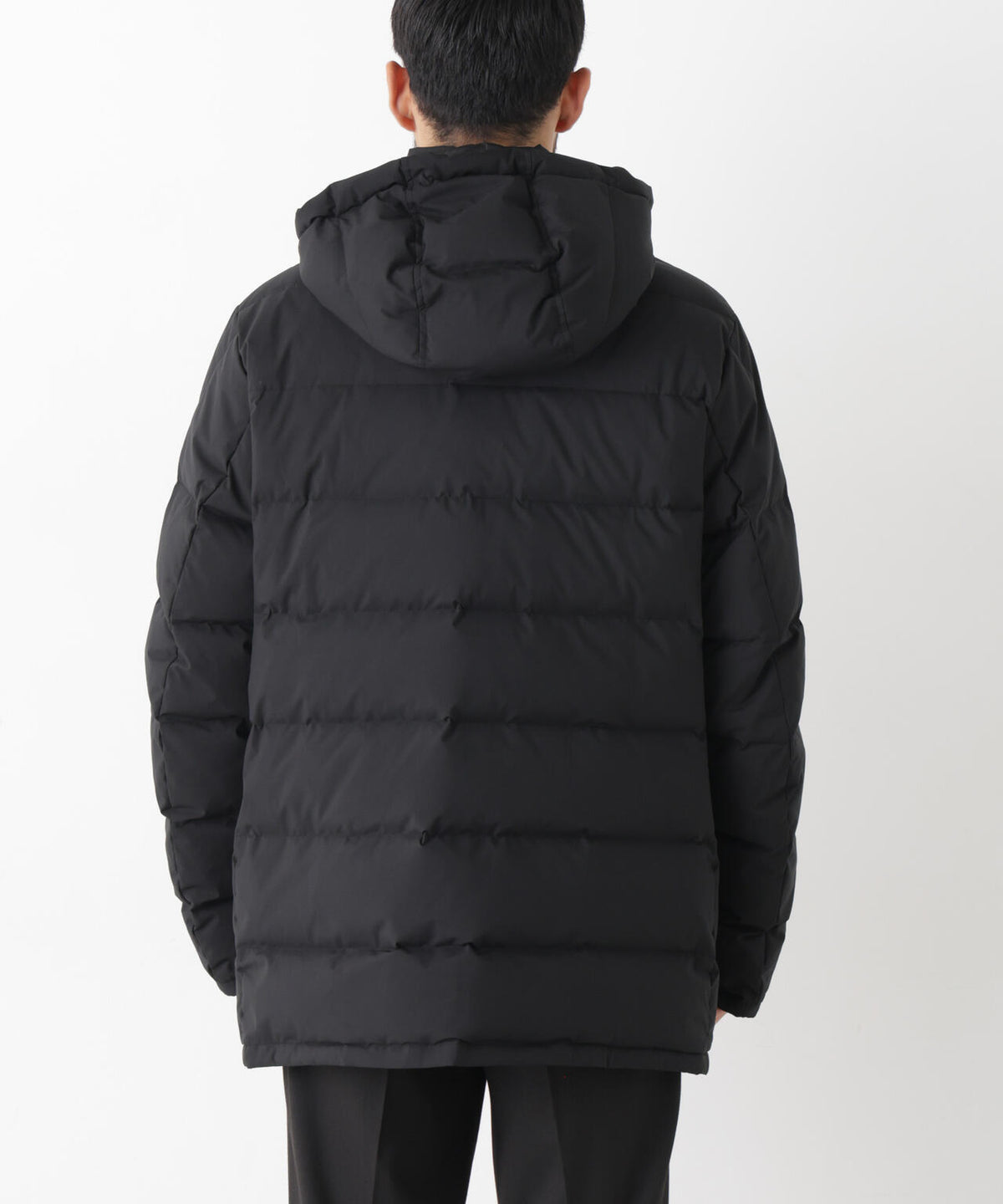 ALLIED FEATHER+DOWN ステッチミドルダウン フード脱着/撥水