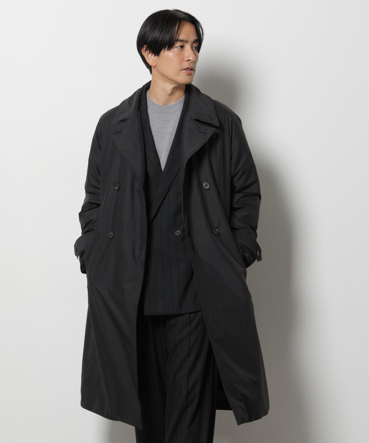 「ASSEMBLANC」 「西川ダウン(R)」 トレンチコート