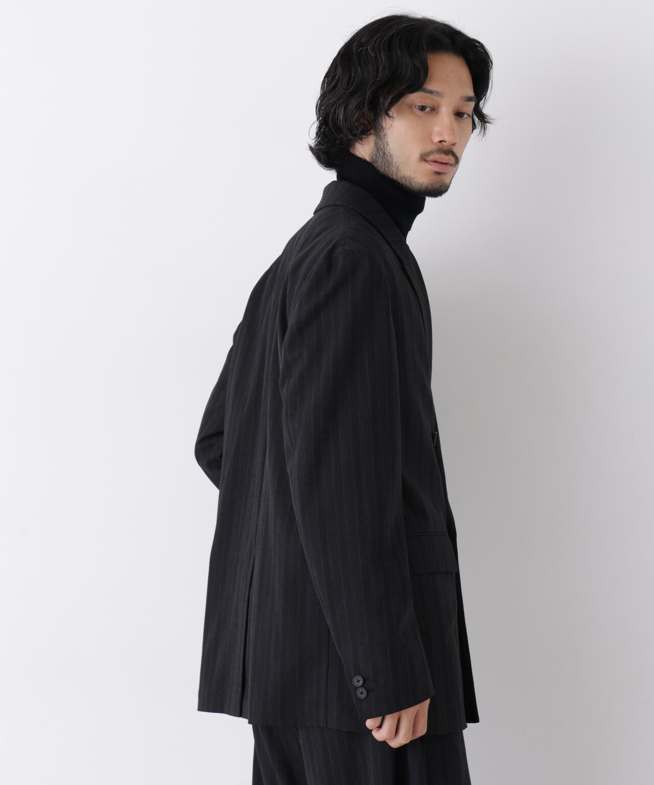 「DELEGANT」 ダブルブレストジャケット(セットアップ可)