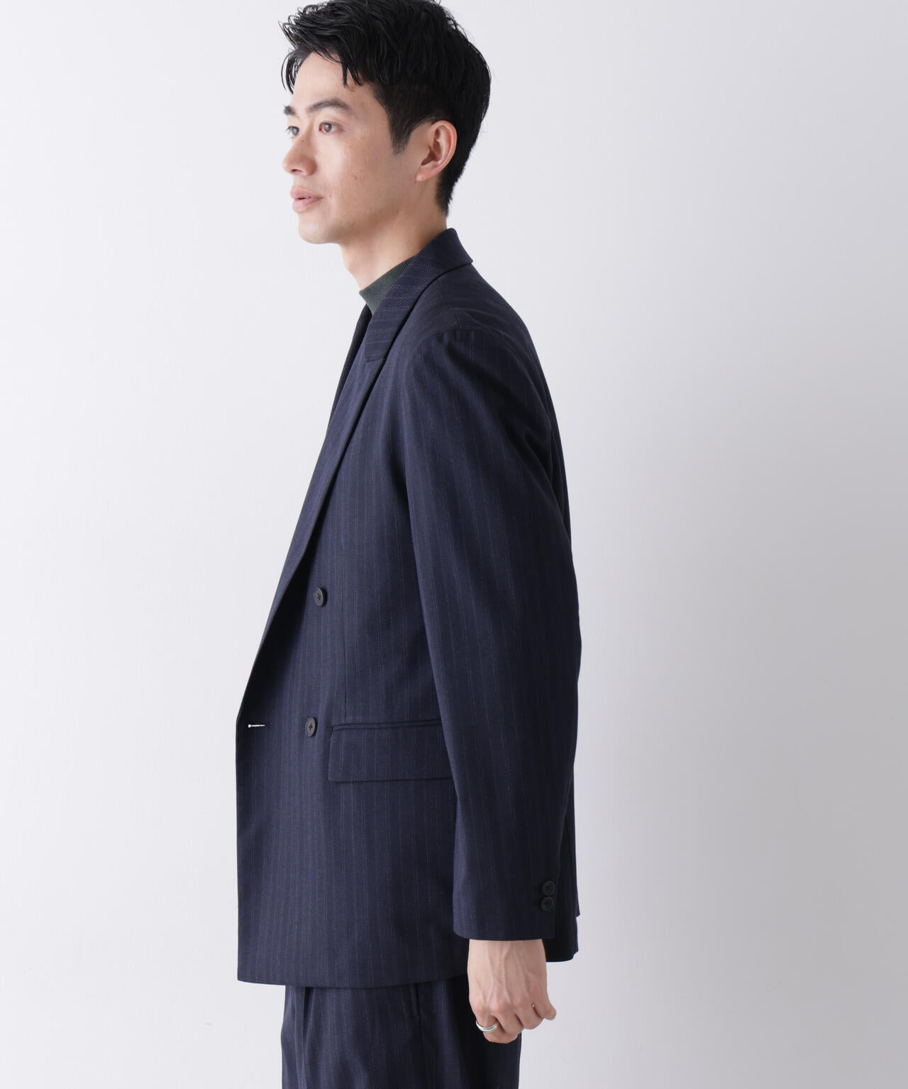 「DELEGANT」 ダブルブレストジャケット(セットアップ可)