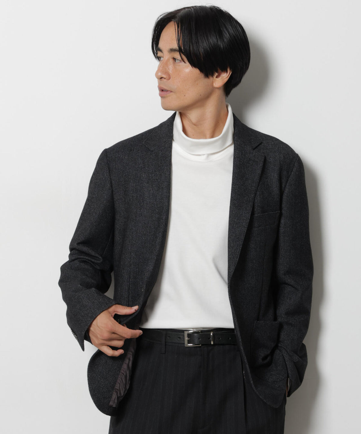 「DamerinoJacket」 カシミヤミックスウォッシャブルツイードジャケット