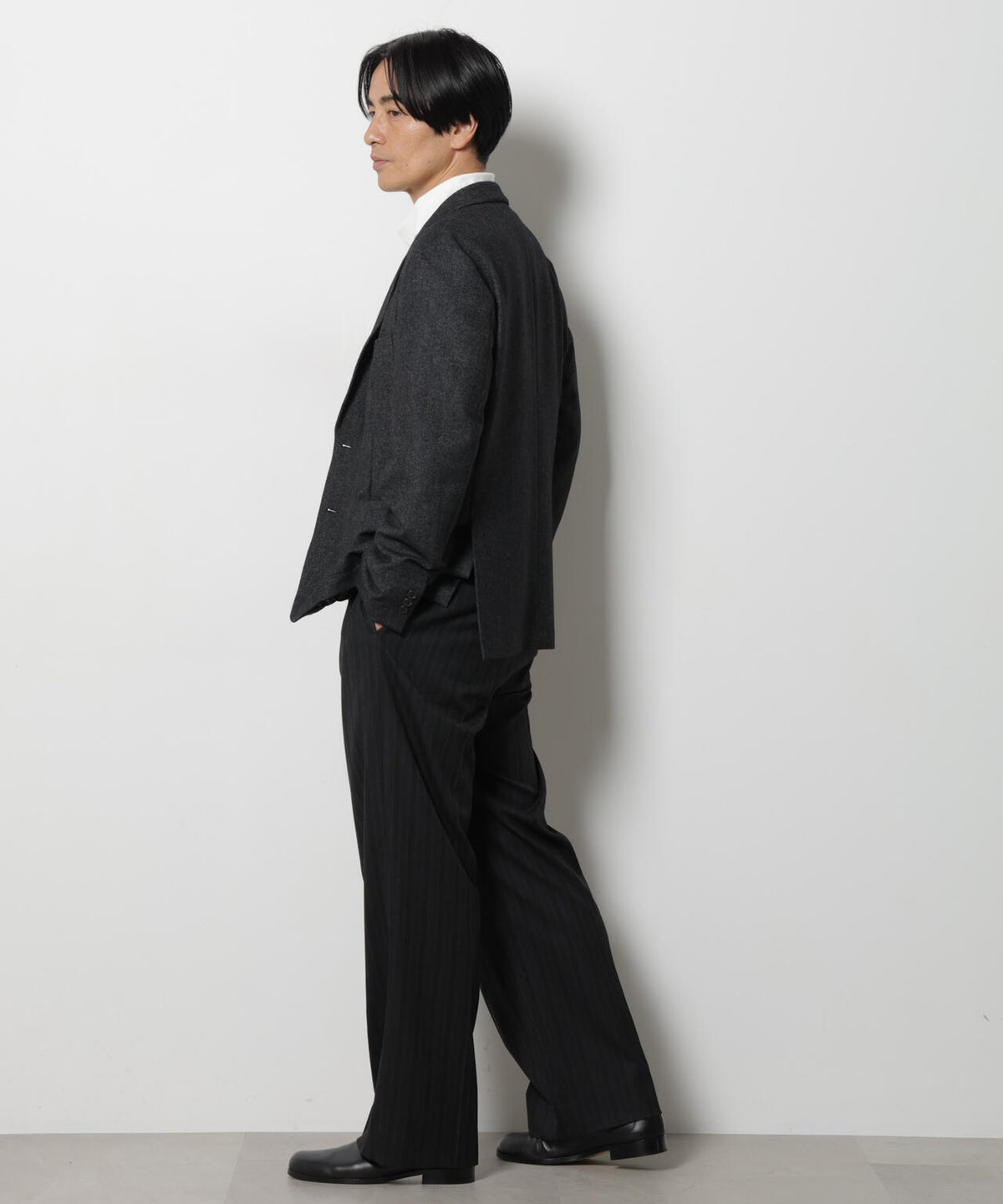 「DamerinoJacket」 カシミヤミックスウォッシャブルツイードジャケット