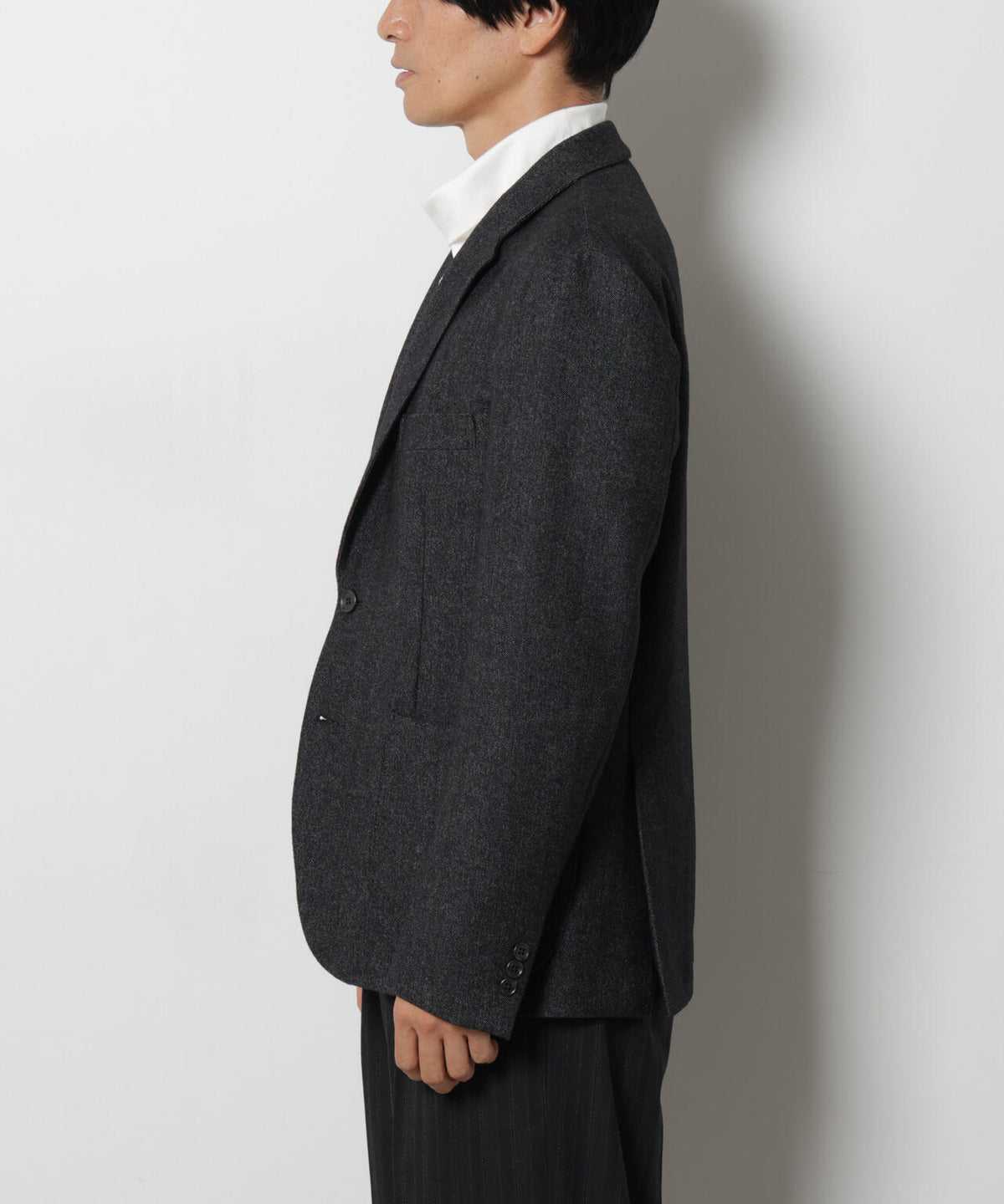 「DamerinoJacket」 カシミヤミックスウォッシャブルツイードジャケット