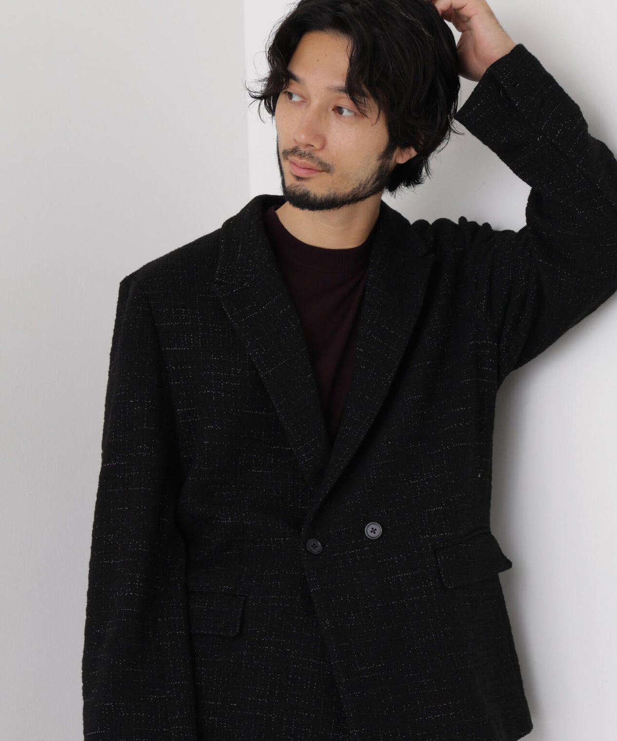 「Damerino Jacket」ネップツィードジャージー